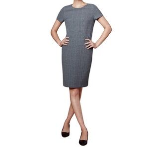 Minimalist Dress Grayes Made In Canada The Straight Dress Grey Plaid